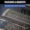 Luverne Grip Step 7" x 54" Black Aluminum Rear Step Fleet Kit Ram ProMaster 415254-401478-0 - alternate 2